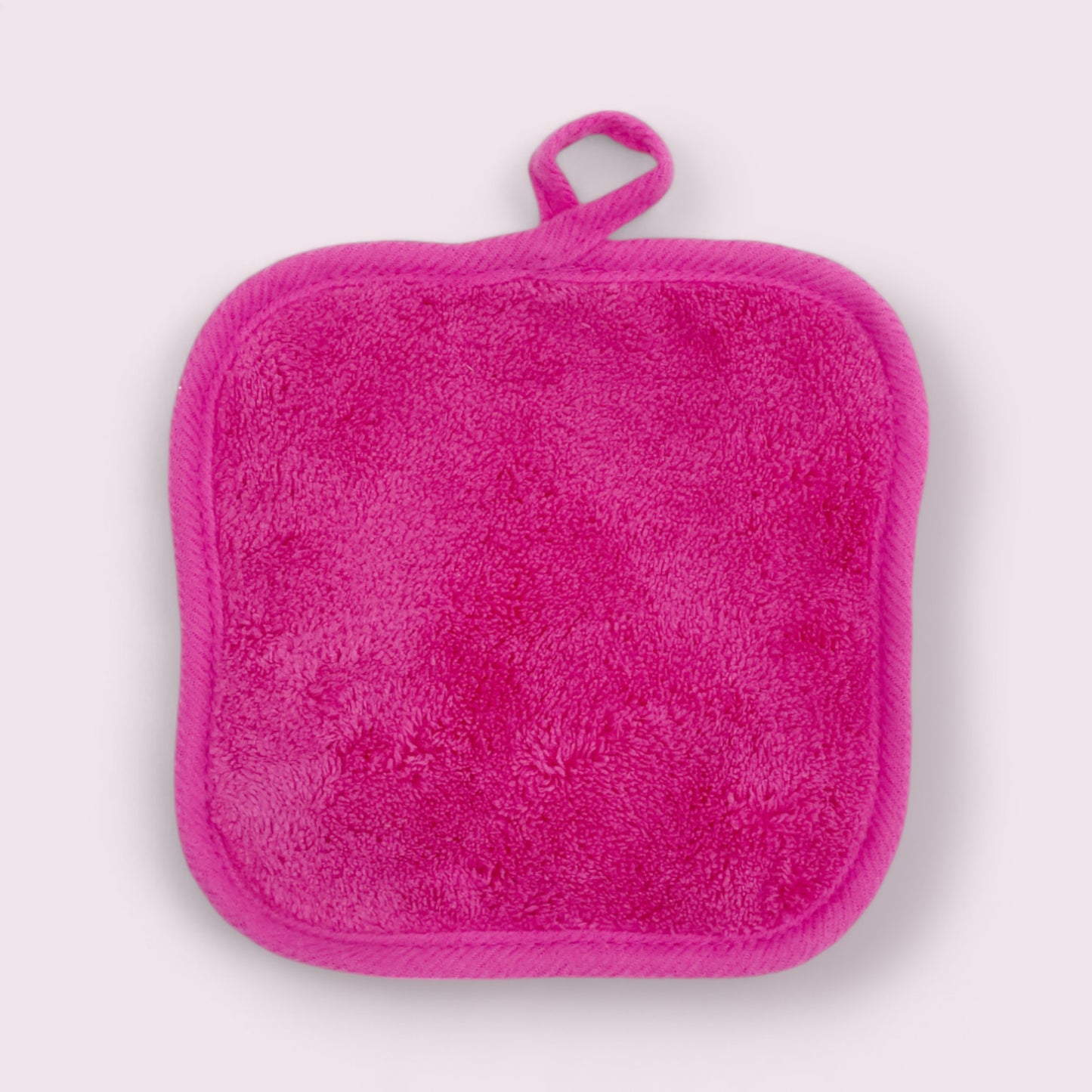 pink microfiber facial cleansing cloth