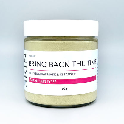 bring back the time rejuvenating mask & cleanser 60g jar