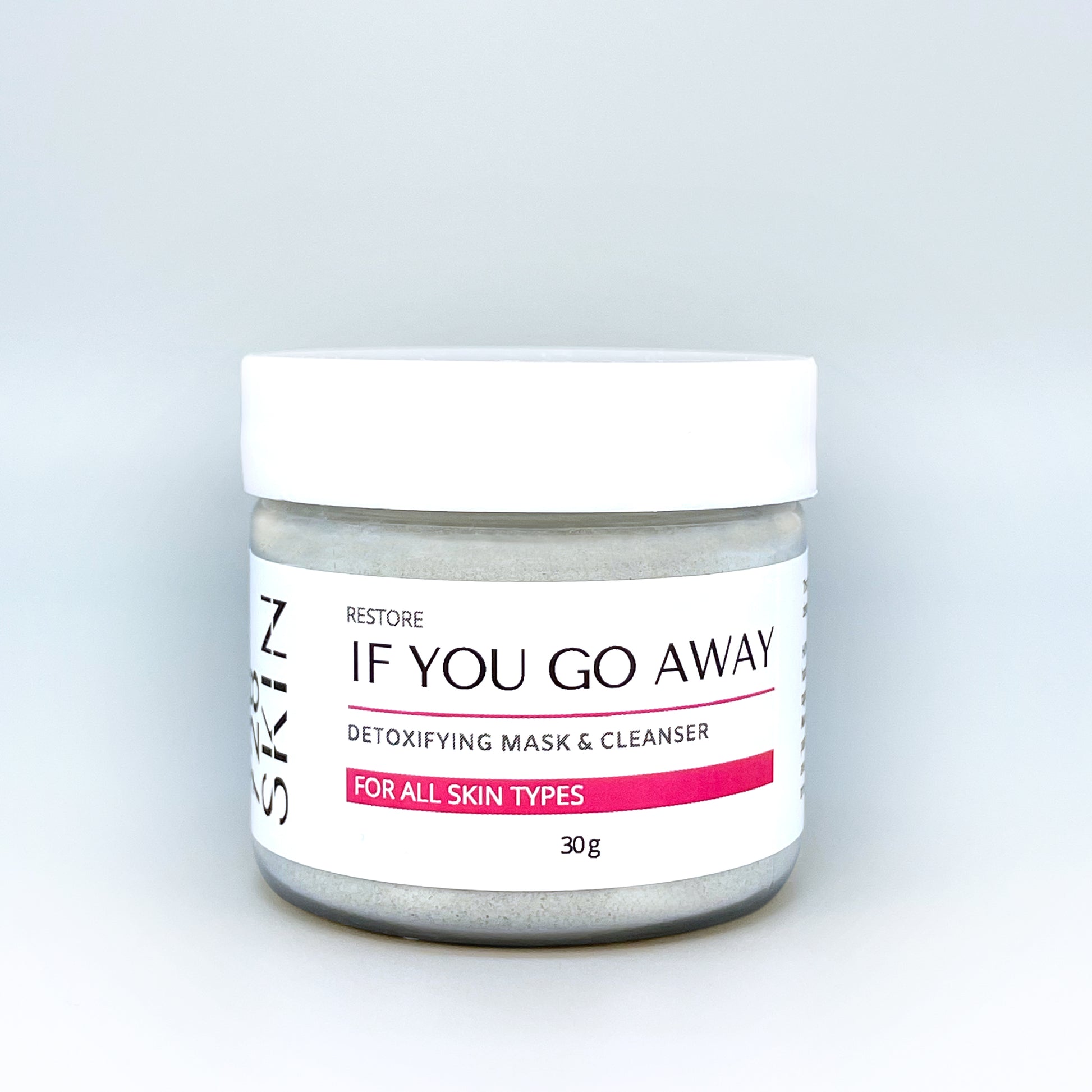 if you go away detoxifying mask & cleanser 30g jar
